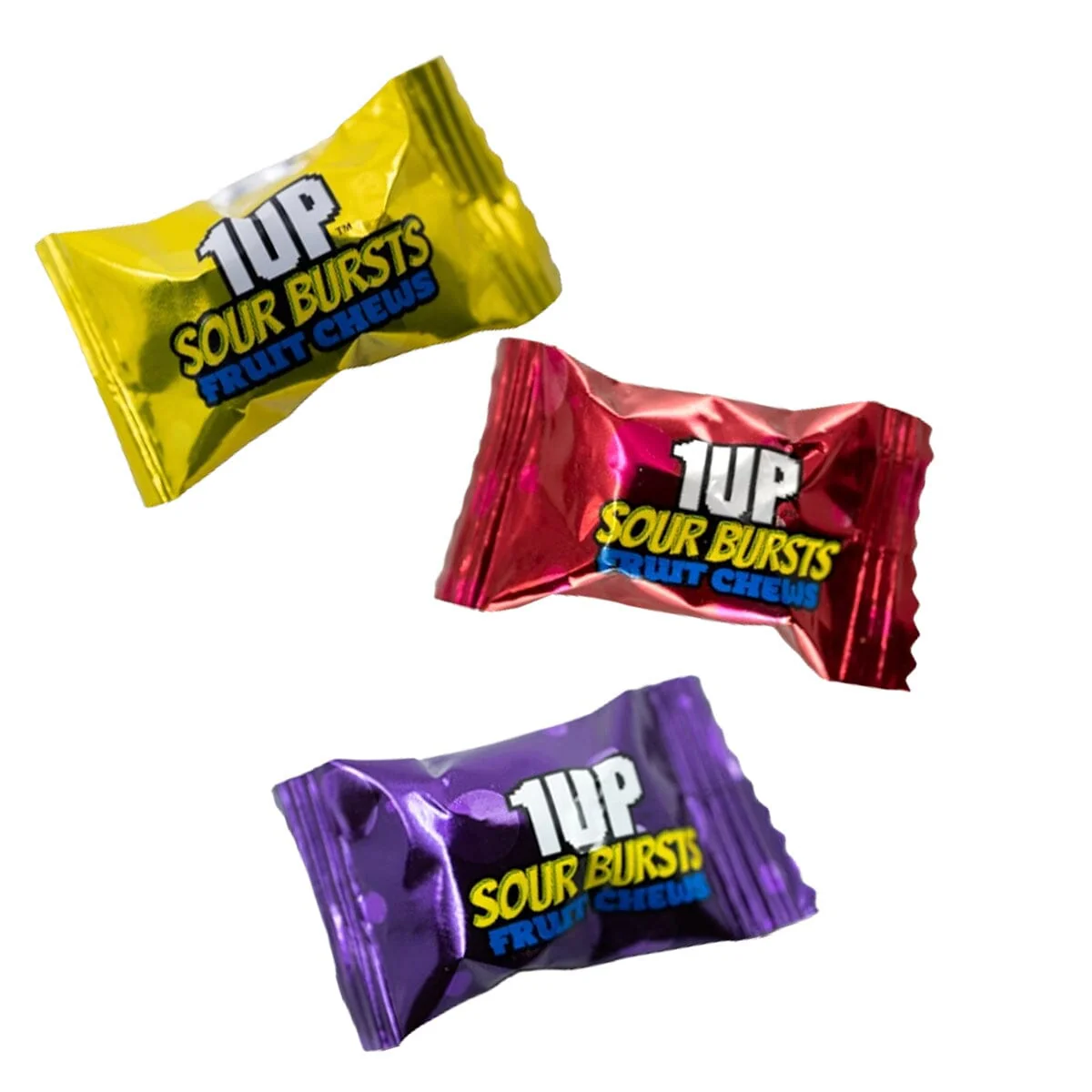 1UP: Sour Bursts Fruit Chews Blue Pack - Image 2