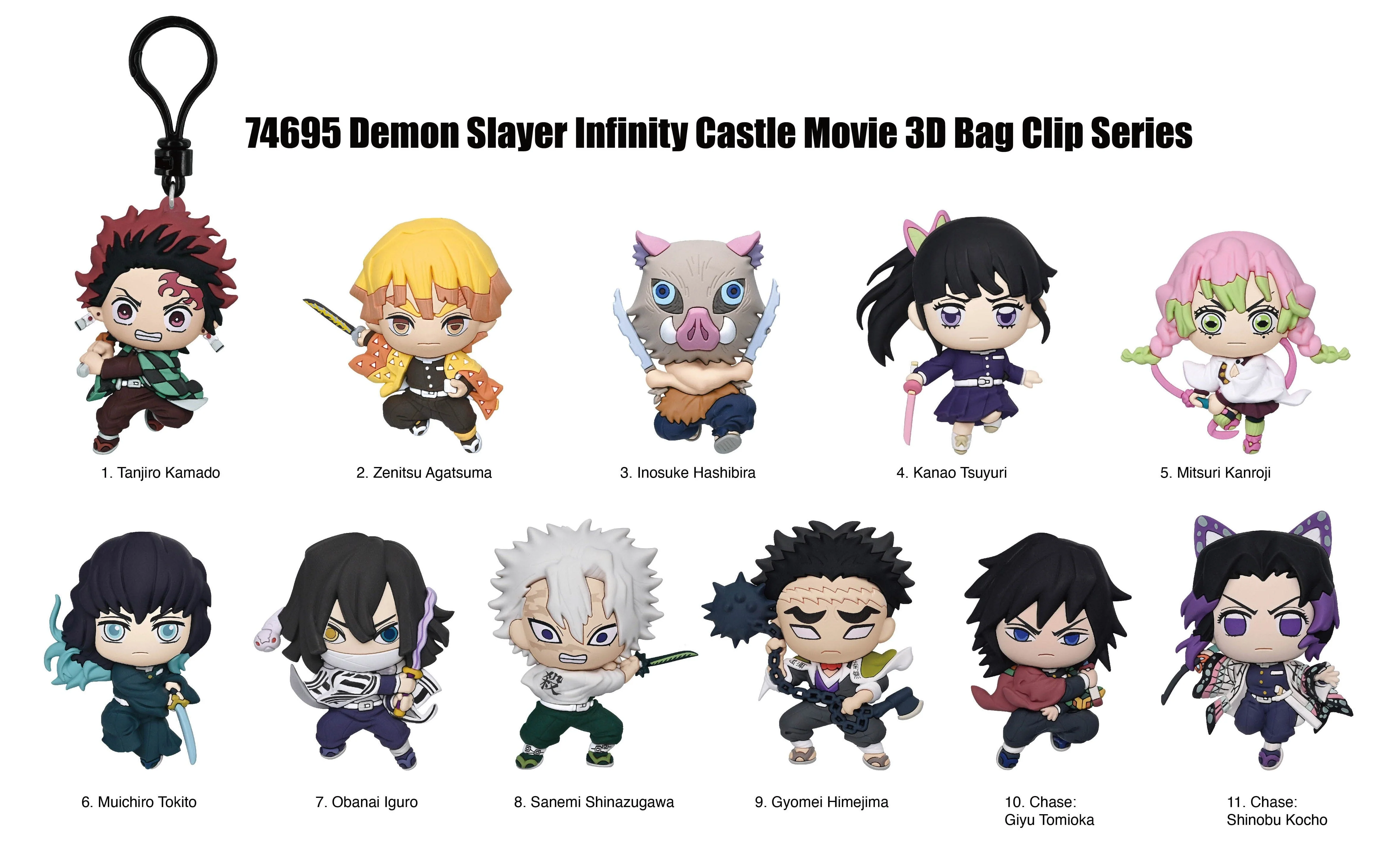 3D Anime: Demon Slayer Infinity Castle Display Bag Clips Series 1 (1pc) - Image 2