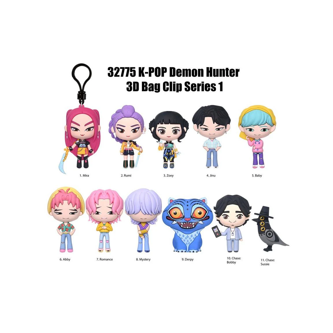 3D Anime: KPop Demon Hunter Series 1 Foam Bag Clip Blind Bag (1pc) - Image 3