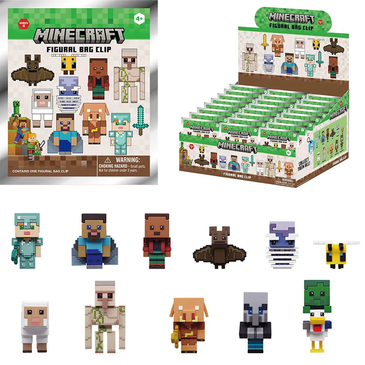 3D Anime: Minecraft Foam Bag Clip Series 4 (1pc) - Image 4