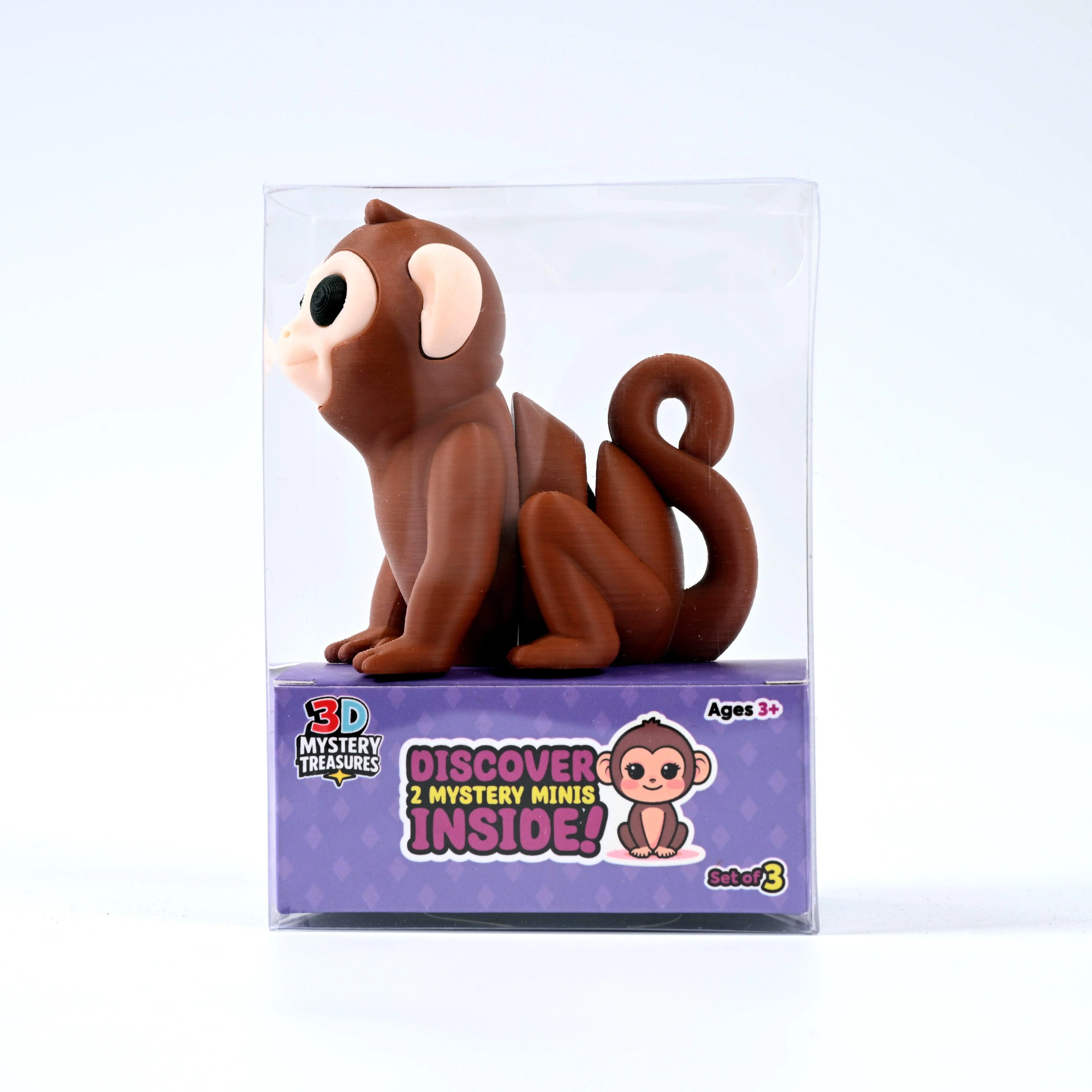 3D Mystery Treasures 3D-Printed Monkey Fidget Toy - Image 2