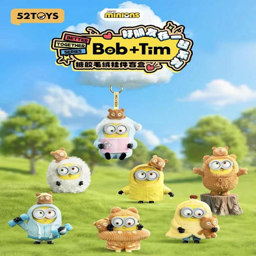 52TOYS x Minions: Bob & Tim Better Together Series Plush Keychain Blind Box (1pc) - Image 2