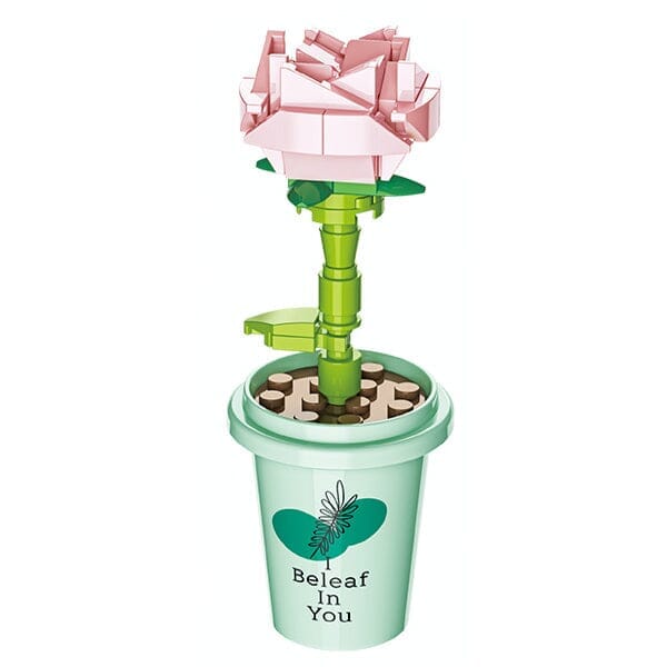 DIY Botanical Building Block Sets: Collectible Assorted Mini Pots - Image 4