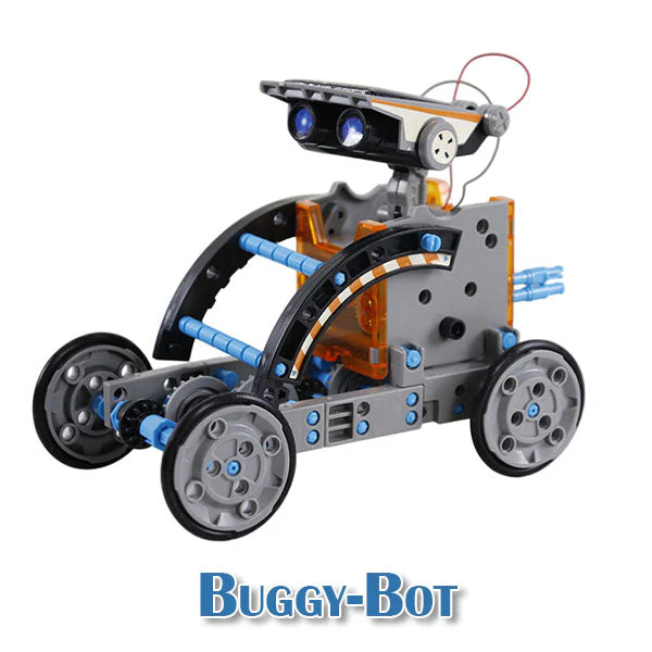 BrainyBotz 13-in-1 DIY Robot Solar-Powered Smart STEM Building & Programming Kit (190pc) - Image 11