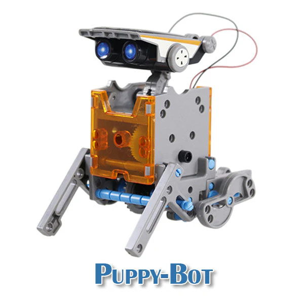 BrainyBotz 13-in-1 DIY Robot Solar-Powered Smart STEM Building & Programming Kit (190pc) - Image 15
