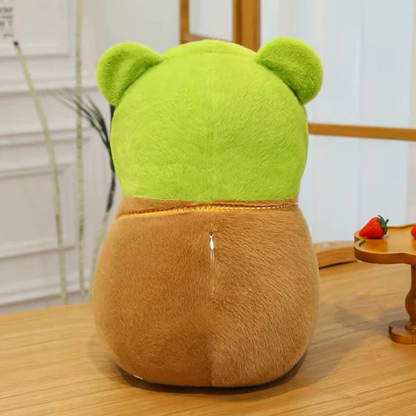 Capybara 9" Kawaii Matching Frog Hat & Purse Plush Toy (1pc) - Image 5