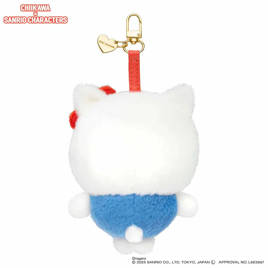 Chiikawa Kiramekko Hachiware × Hello Kitty Plush Keychain - Image 3