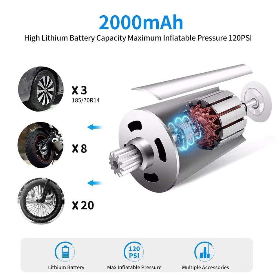 AccelAIR Cordless Portable Tire Inflator | As Seen on Instagram - Image 15