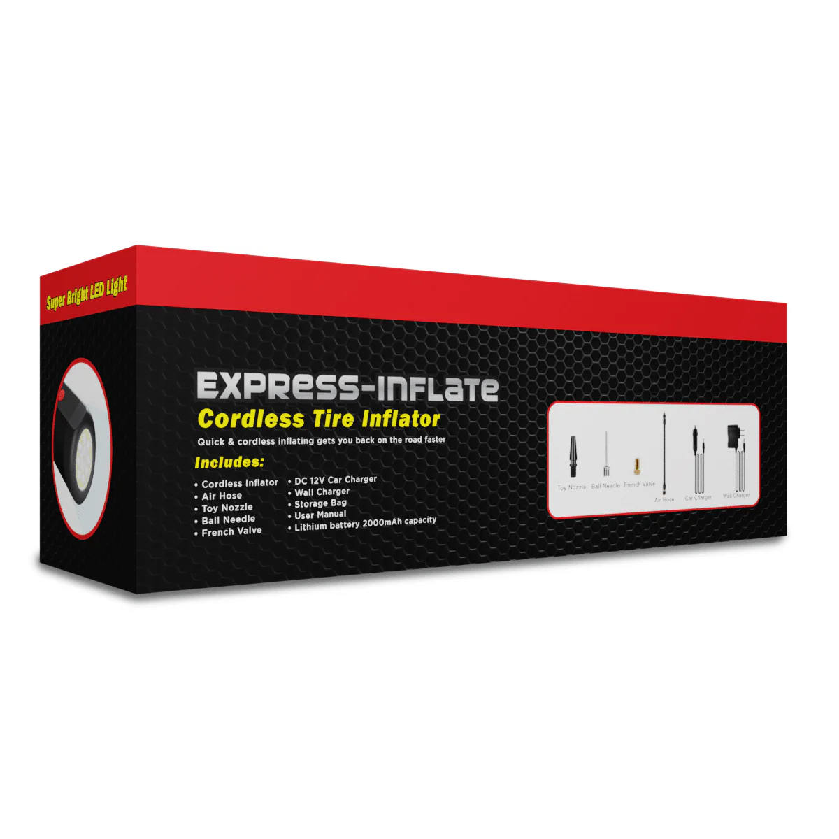 AccelAIR Cordless Portable Tire Inflator | As Seen on Instagram - Image 2