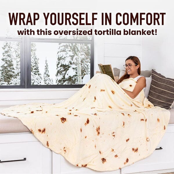 Cozy Cuddler Giant Fleece Tortilla Blanket (80") | As Seen On TikTok! - Image 6