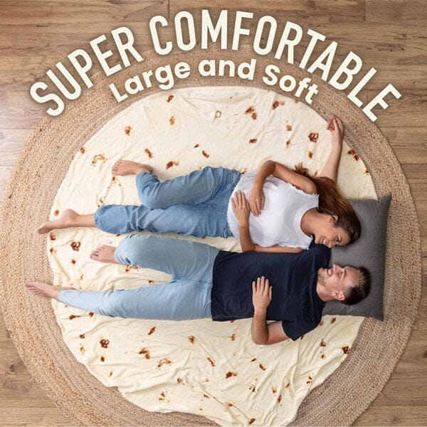 Cozy Cuddler Giant Fleece Tortilla Blanket (80") | As Seen On TikTok! - Image 8