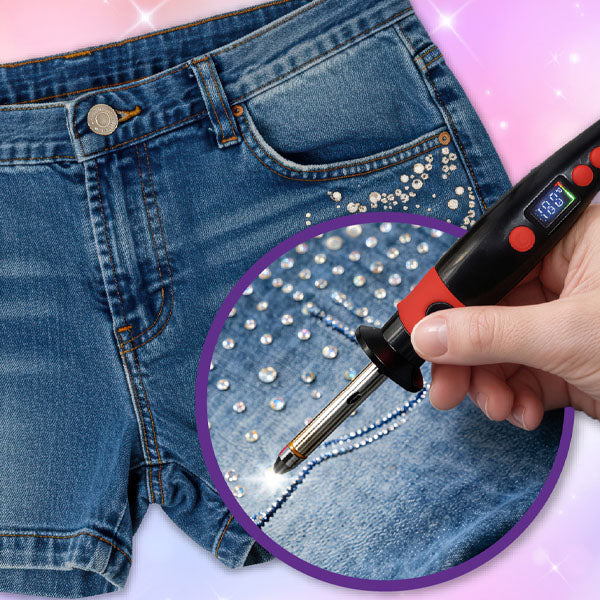 Dazzlify Hot-Fix Bedazzle Rhinestone Applicator Wand Large Kit - Image 2
