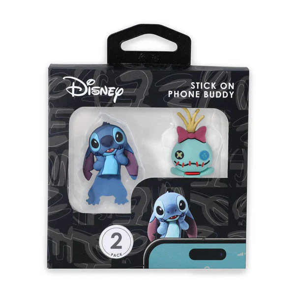 Disney's Lilo & Stitch Stick-On Phone Buddy Phone Hugging Figurines (2pk) Stitch & Scrump - Image 10