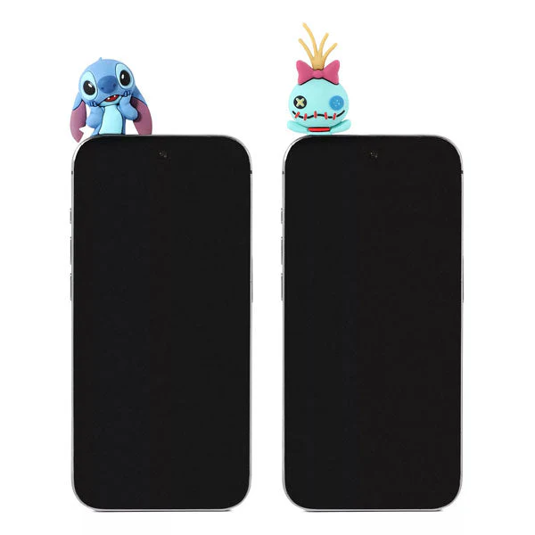 Disney's Lilo & Stitch Stick-On Phone Buddy Phone Hugging Figurines (2pk) Stitch & Scrump - Image 4