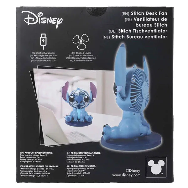 Disney's Stitch Molded Decorative Desk Fan (1pc) - Image 7