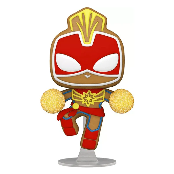 Funko Pop! Marvel: Holiday - Captain Marvel Gingerbread - Image 2