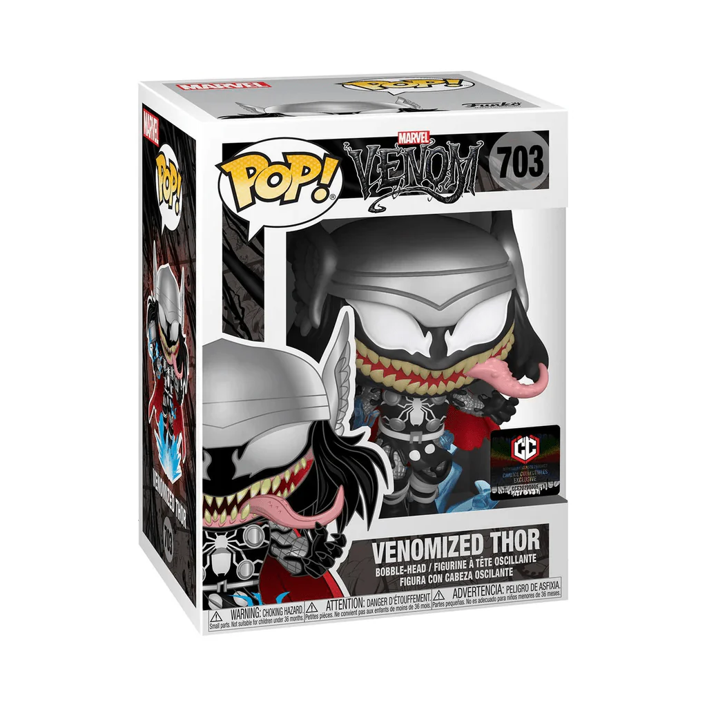 Funko Pop! Marvel: Venomized Thor with Chalice Figure - Image 3