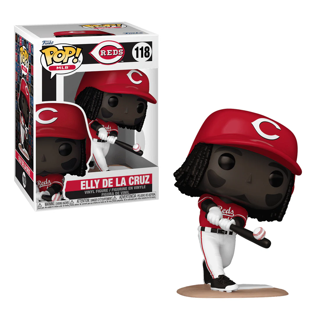 Funko Pop! MLB: Cincinnati Reds – Elly De La Cruz Figure