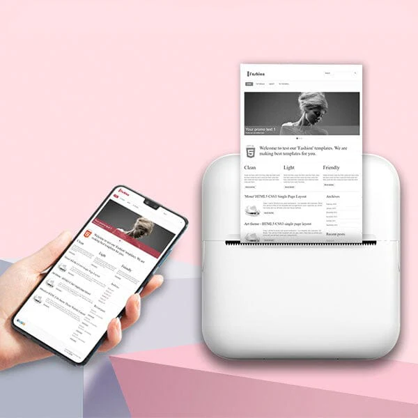 GearWaves: Mini Portable Inkless Thermal Printer For Phone Photos - Image 8