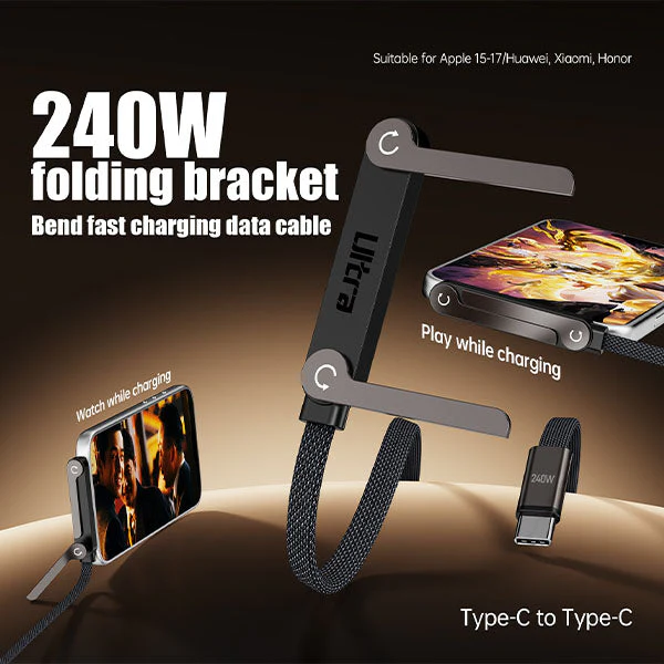 GearWaves USB-C Charging Cable w/ Built-In Phone Stand - Image 3