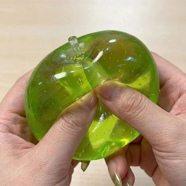 Green Apple Sparkly Maltose Stress Ball Squishies® Fidget Toy (1pc) - Image 3