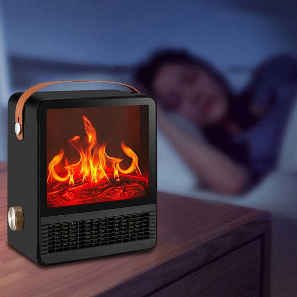 HeatMatez Portable Ceramic Heater - Realistic 3D Flame Effect! - Image 5