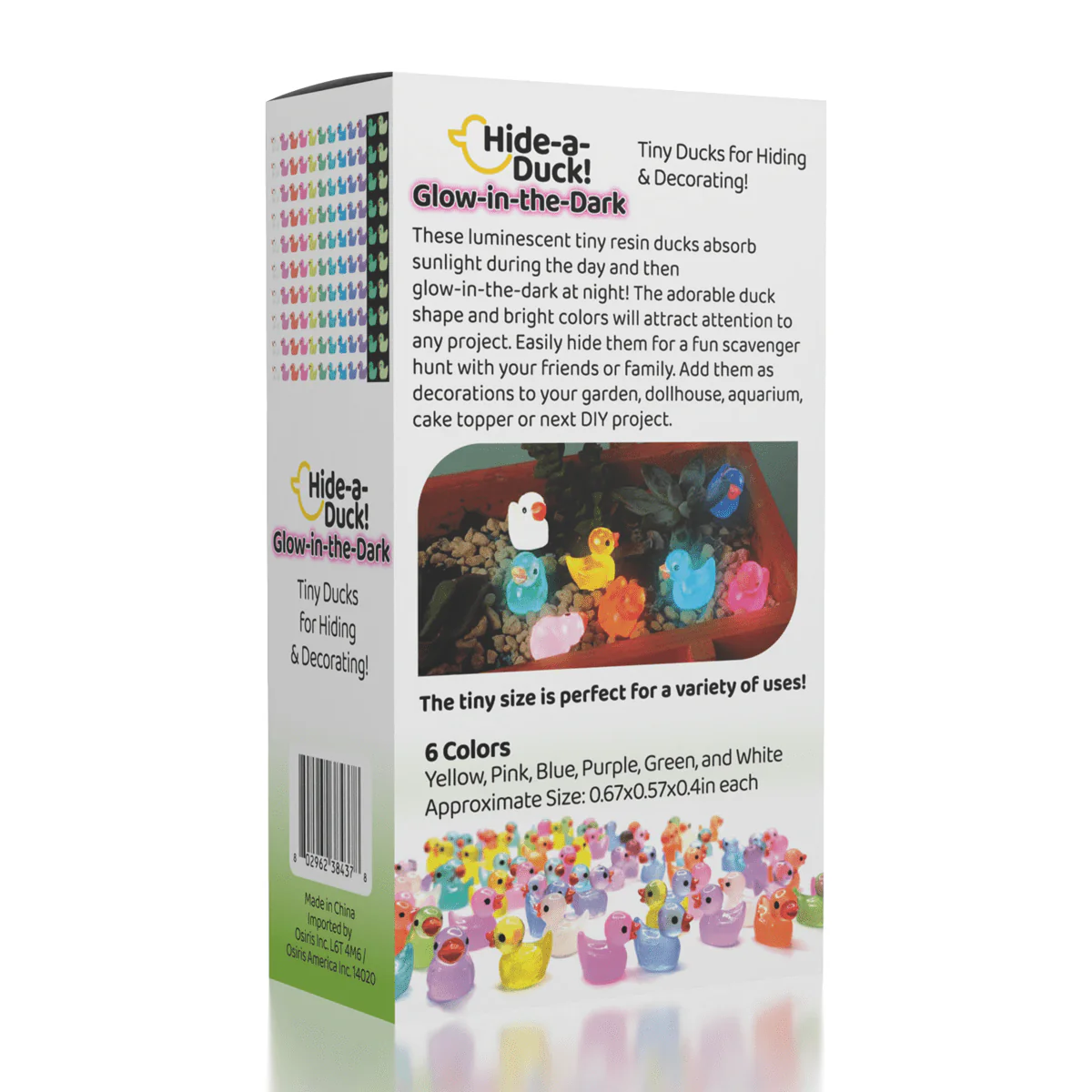 Hide-A-Duck Tiny Glow-In-The-Dark Duck Charms (100pc) - Image 2