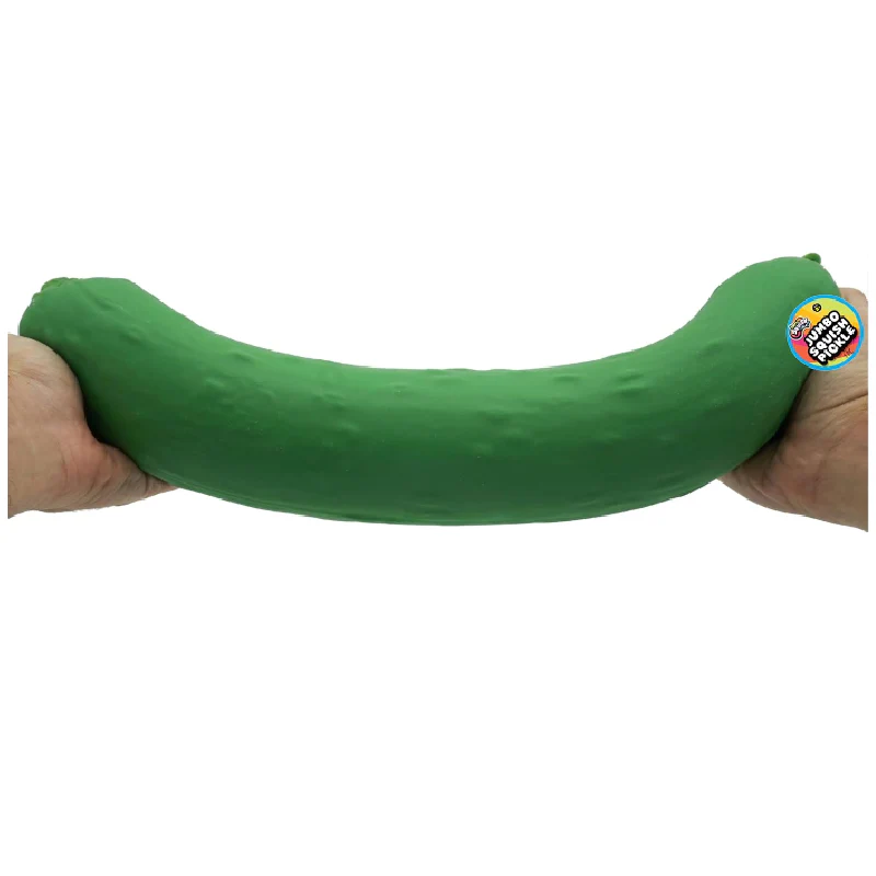 IRRE SQUISHTIBLE 12” Jumbo Squish Pickle – Giant Stress Relief Squishy Toy (1pc) - Image 2