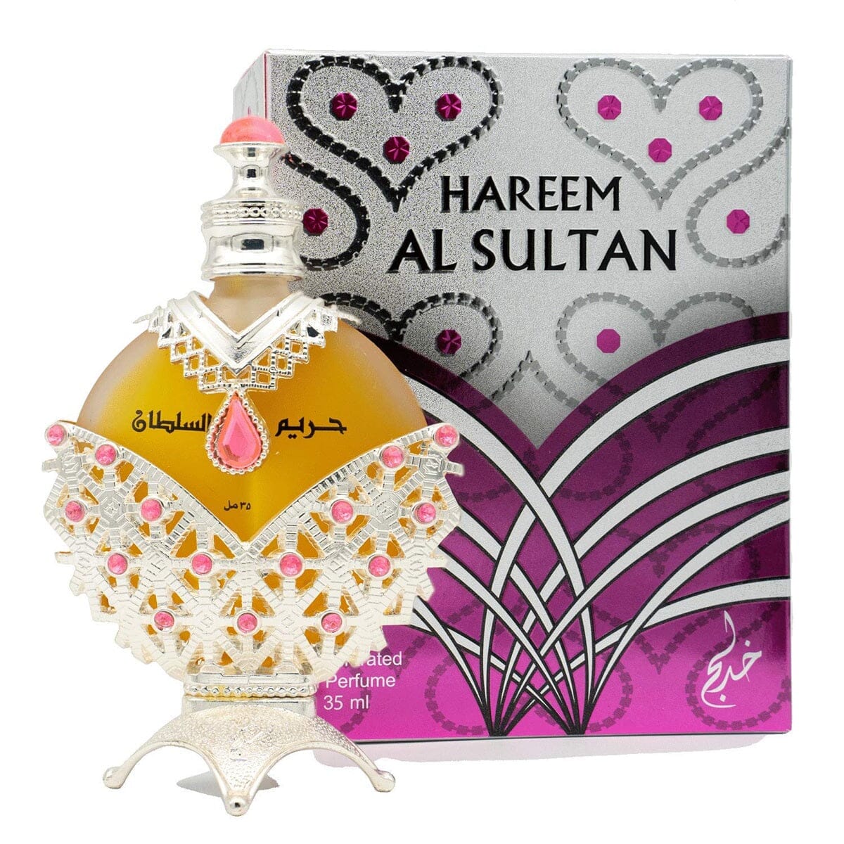 Khadlaj Hareem Al Sultan Silver Pink Unisex Perfume Oil (35mL)
