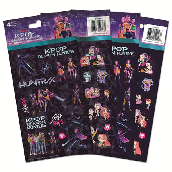 KPop Demon Hunters Sticker Pack (4 Sheets)
