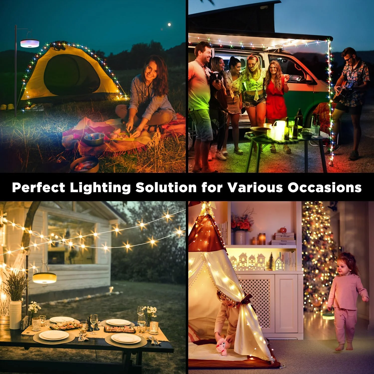 LumaWynd Solar String Lights – 10M Wind-Up LED Outdoor Lights (USB + Solar) - Image 4