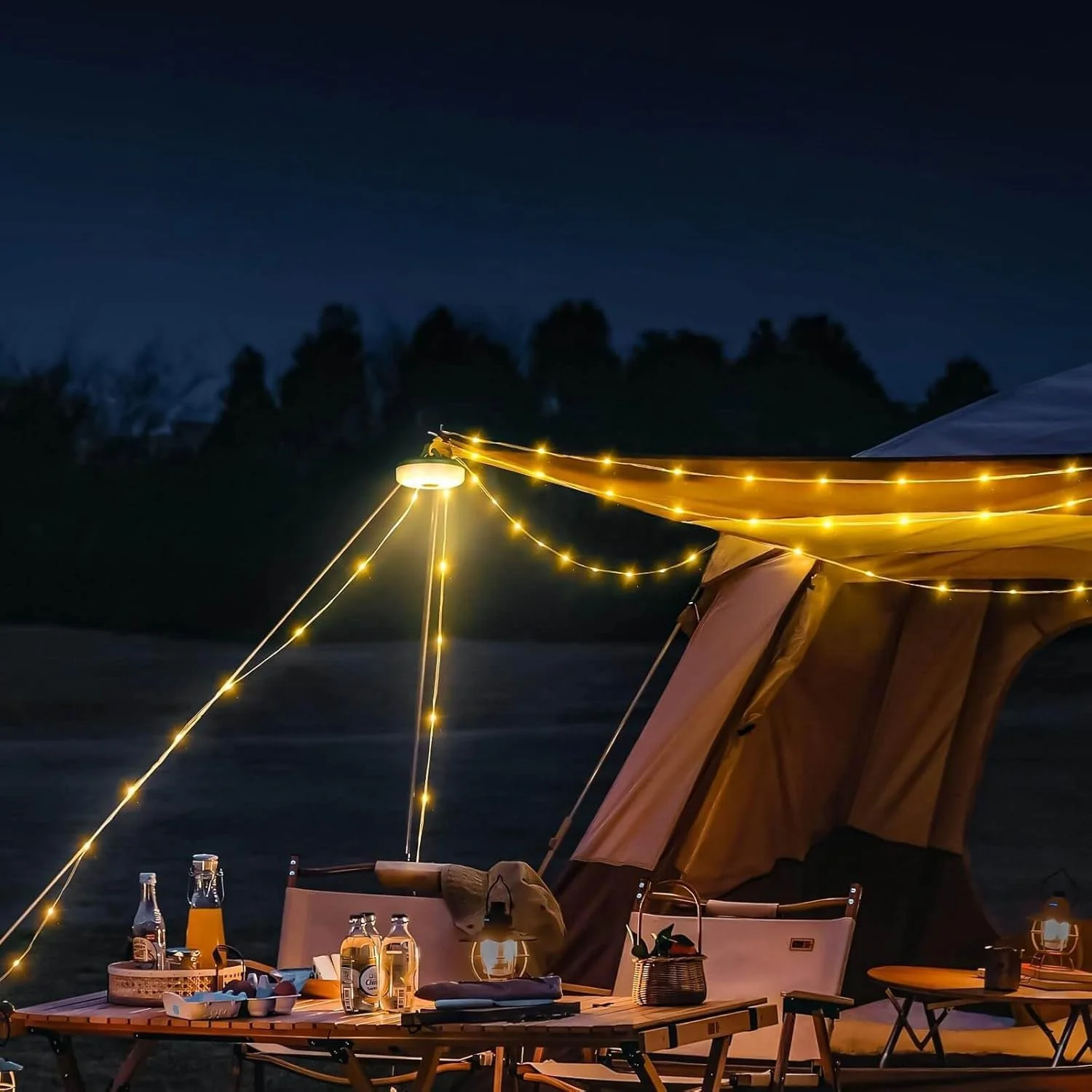 LumaWynd Solar String Lights – 10M Wind-Up LED Outdoor Lights (USB + Solar) - Image 5