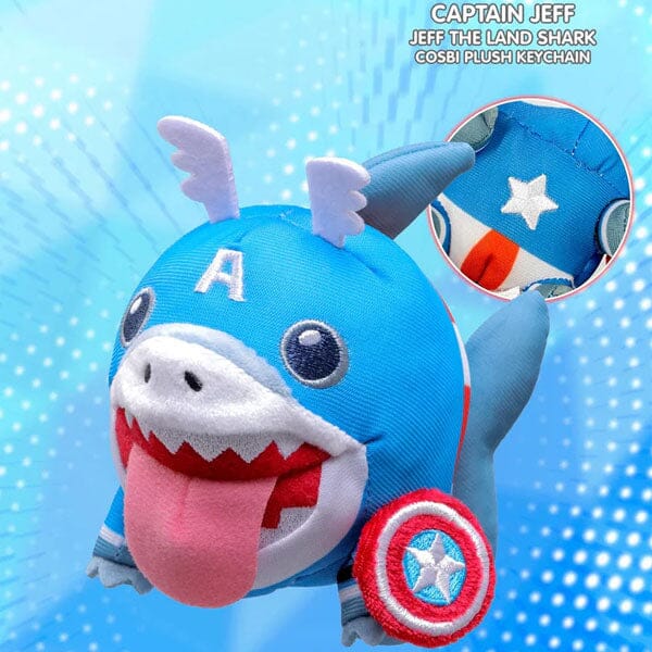Marvel Jeff the Land Shark Cosbi Keychain Plush Toy Pendant Blind Box (1pc) - Image 7