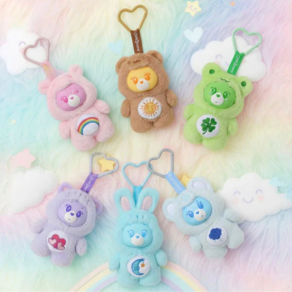MINISO x Care Bears: Mini "Animal Costume" Series Plush Keychain Blind Box (1pc) - Image 2