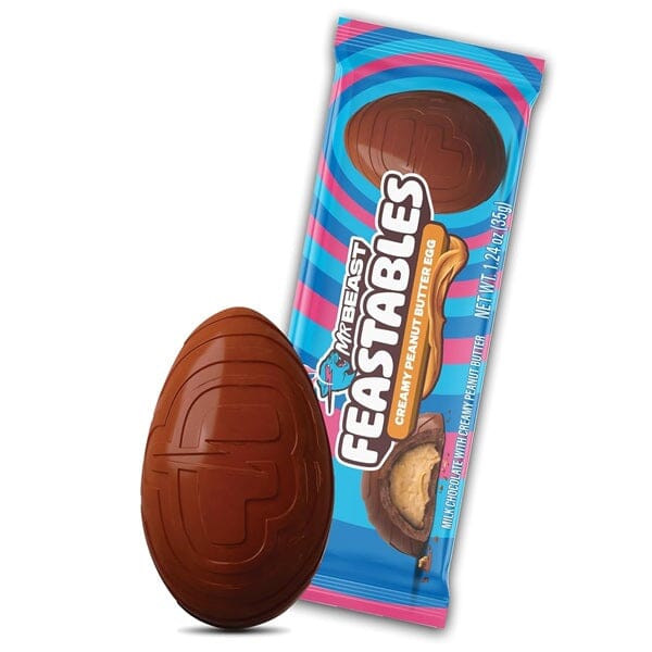 MrBeast Feastables Creamy Peanut Butter Eggs (35g) – Limited Time Easter Chocolate Treat