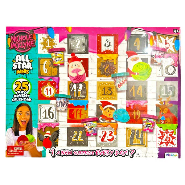 Nichole Jacklyne Slime All Star Minis 25-Day Christmas Countdown Advent Calendar