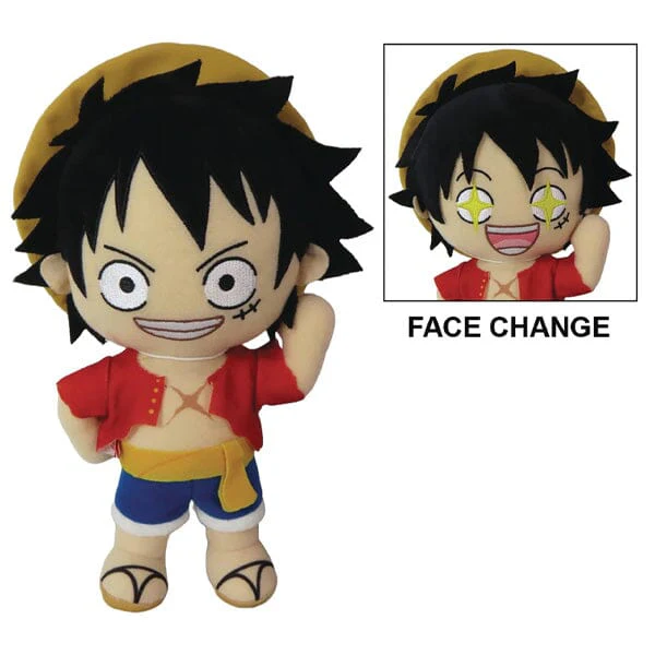 One Piece: Monkey D. Luffy 8" Plush w/ Changing Face - Image 3
