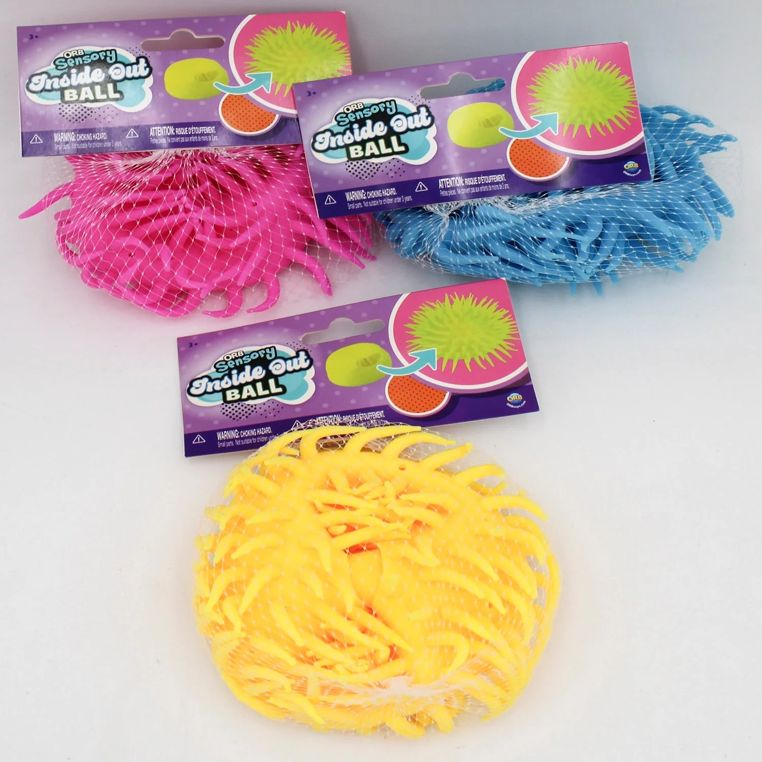 Orb Inside Out Ball Sensory Squishy Toy - Stress Relief Fidget Ball (1pc)