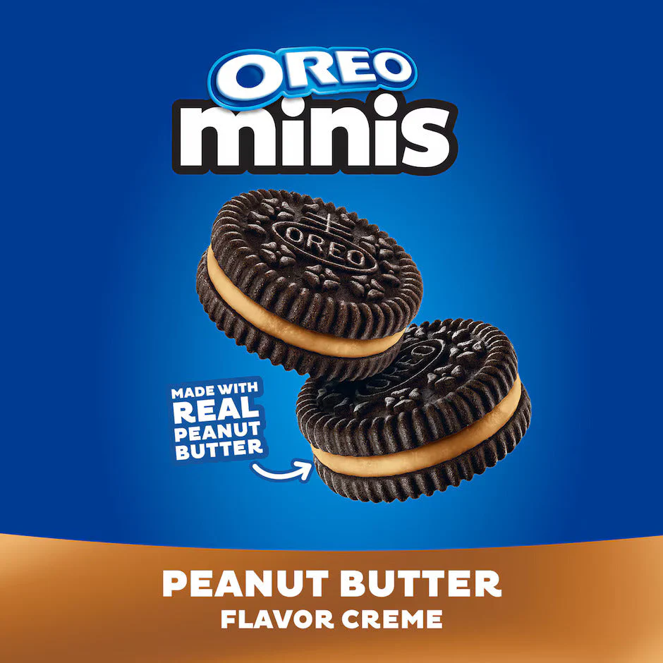 Oreo Mini Peanut Butter Chocolate Sandwich Cookies, 3 oz - Image 3