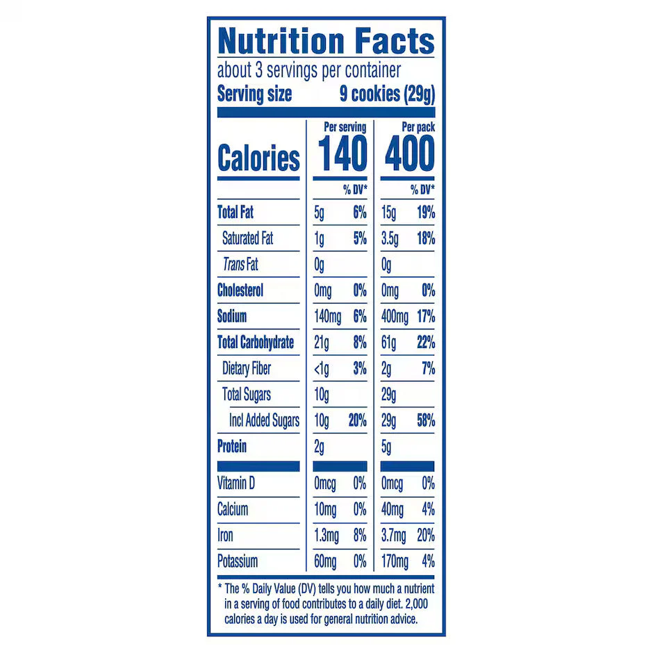 Oreo Mini Peanut Butter Chocolate Sandwich Cookies, 3 oz - Image 4