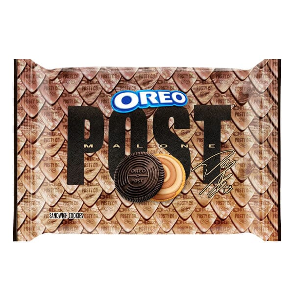 OREO x Post Malone Chocolate Caramel Shortbread Sandwich Cookies (10.68oz) Limited Edition - Image 8