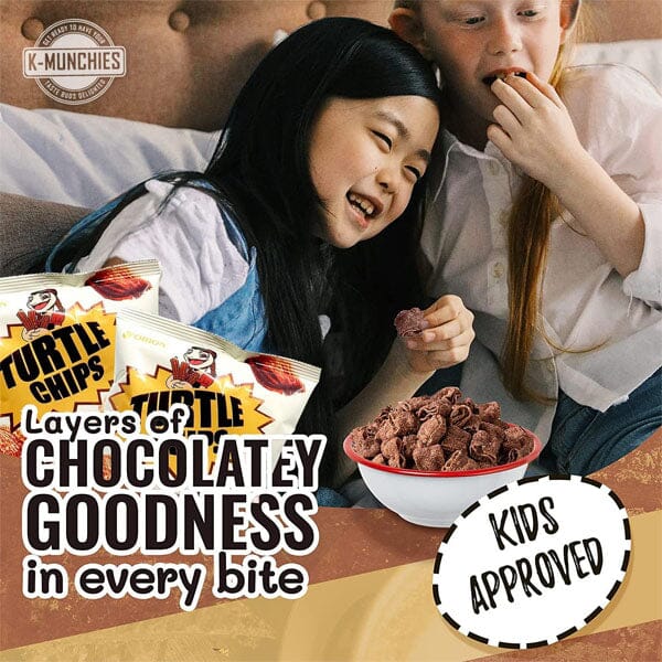 Orion Turtle Chips Korean Snacks - Chocolate Choco Churro Flavor (160g) - Image 3