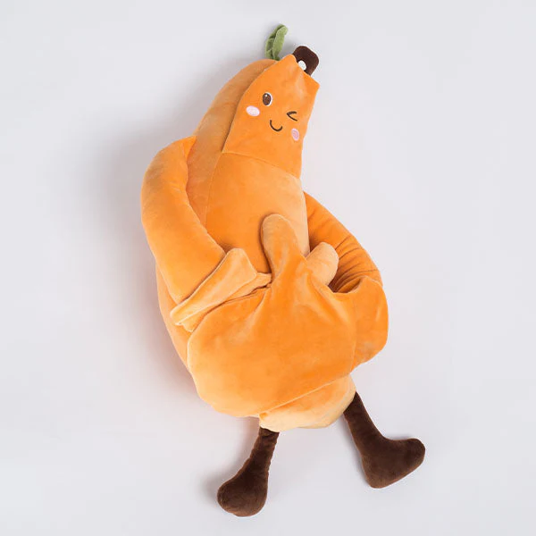Patteroo Patting & Warming Banana Body Pillow Plush Toy - Image 4
