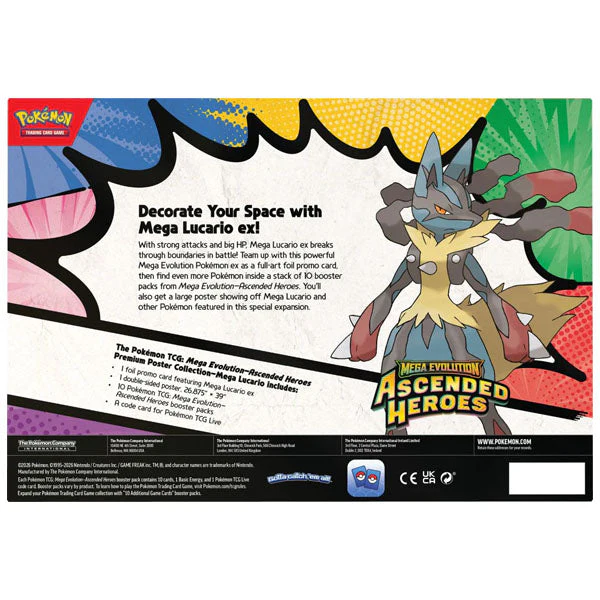 Pokémon TCG: Mega Evolution Ascended Heroes Premium Poster Collection (100 Cards + Giant Poster) - Image 4