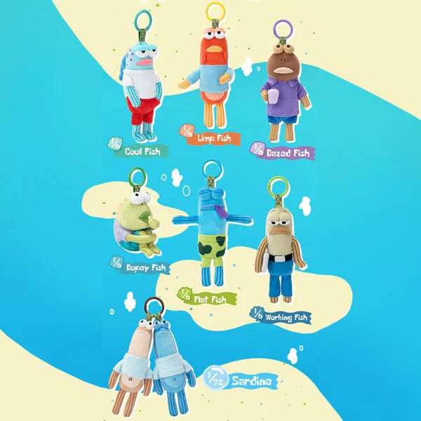 Pop Mart x SpongeBob Squarepants: Bikini Bottom Buddies Series Posable Plush Keychain Blind Box (1pc) - Image 9
