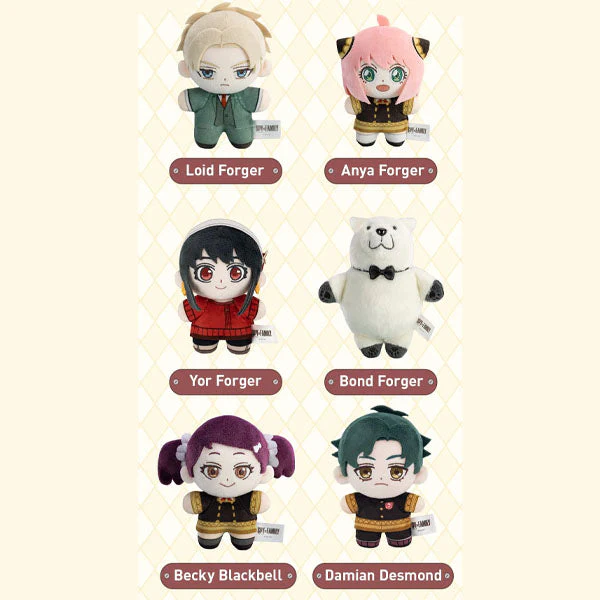 Pop Mart x SPY×FAMILY: Anime Character Series Plush Pendant Keychain Blind Box (1pc) - Image 7
