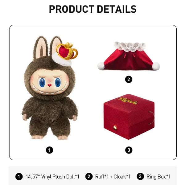 Pop Mart x THE MONSTERS: Giant 14" Labubu "Let's Checkmate" Series Plush Doll (1pc) - Image 8