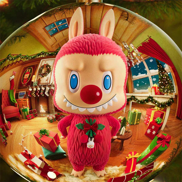 Pop Mart x THE MONSTERS: Giant 2.5-Foot MEGA Labubu TEC 1000% Winter Holiday Flocked Figure Doll (1pc) - Image 2