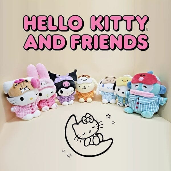 Sanrio Hello Kitty & Friends Pajama Party 10" Pompompurin Plush Toy - Image 2