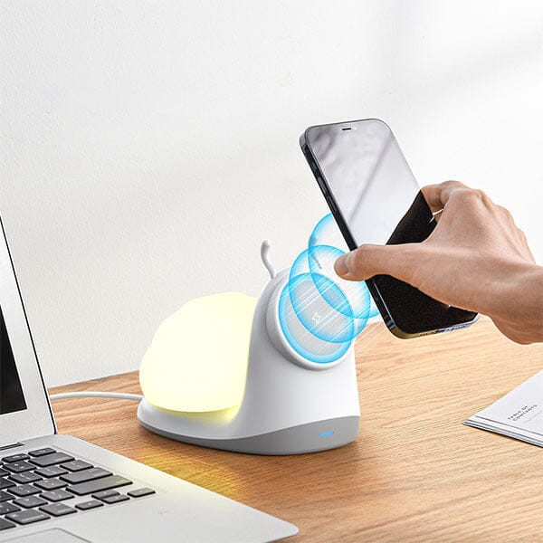 SnailBud Magnetic Phone Charger w/ Removable Snail Shell Light - Image 5